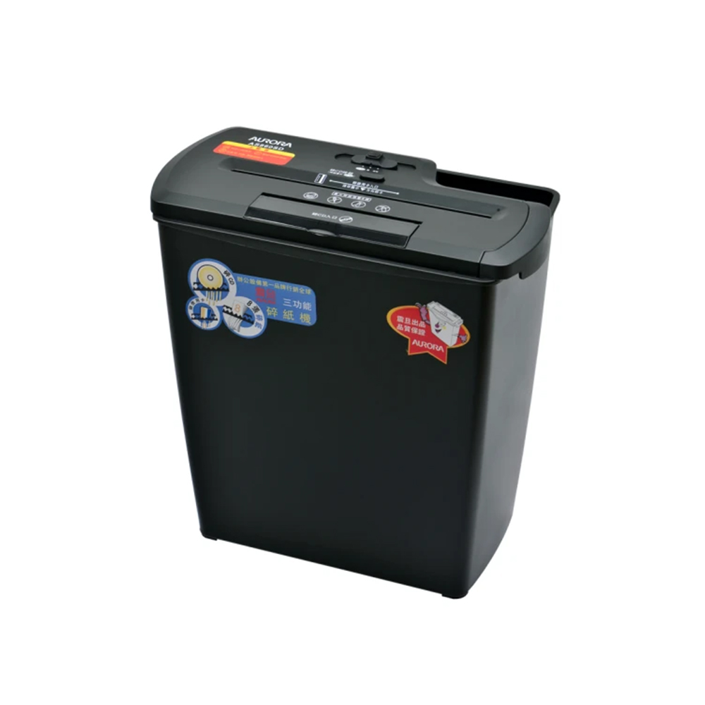 【AURORA 震旦】 A4 直條狀 6mm 8張 12L 碎紙機 可碎CD、信用卡(/臺 AS860SD)