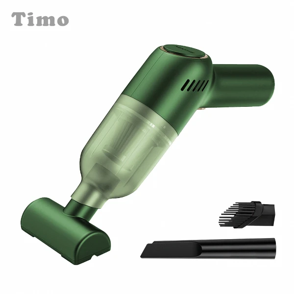 【Timo】北歐風 無線手持吸塵器/車用吸塵器(松嶺青)