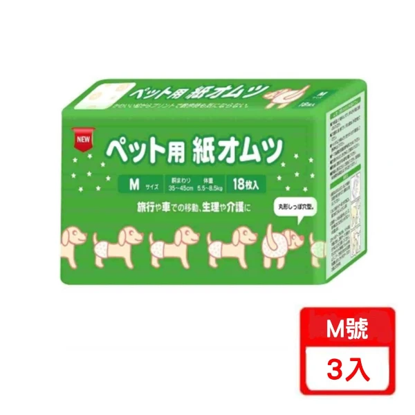 【狗兒爽】inuneru 狗兒爽 寵物尿褲 (M號)(*3入組)