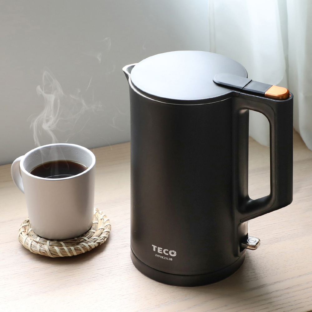 TECO 東元】316不鏽鋼雙層防燙快煮壺(XYFYK1513) - 全聯全電商