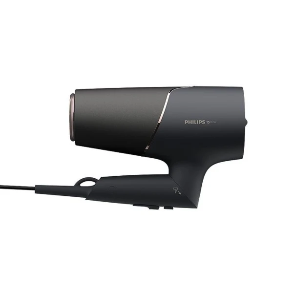【PHILIPS 飛利浦】智能護髮礦物負離子吹風機 BHD538/21(霧黑金)