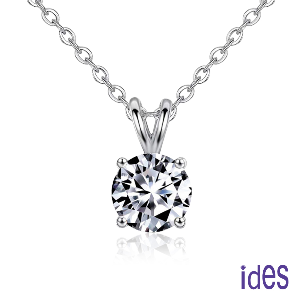 ides 愛蒂思】設計款50分F/VS1極優車工3EX鑽石項鍊/(LOVE) - 全聯全電商