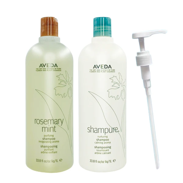 【AVEDA 肯夢】純香/迷迭薄荷洗髮菁 1000ml #任選-附壓頭(航空版)