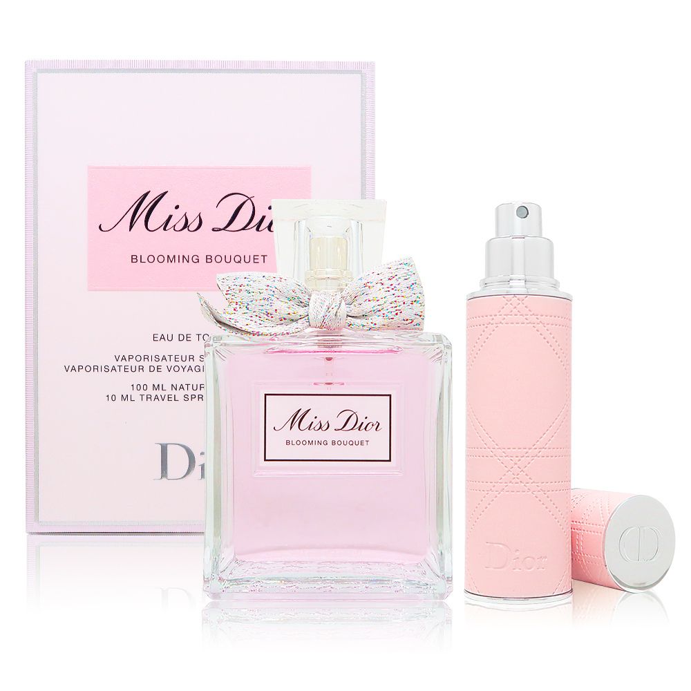 【Dior 迪奧】花漾迪奧淡香水經典香氛禮盒(100ml+10ml隨身瓶)