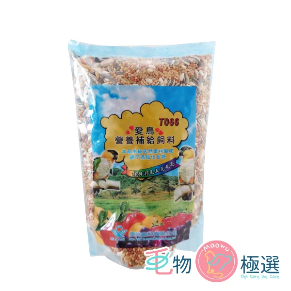 【毛物極選】美光愛鳥營養補給帶殼飼料400g(3入組)