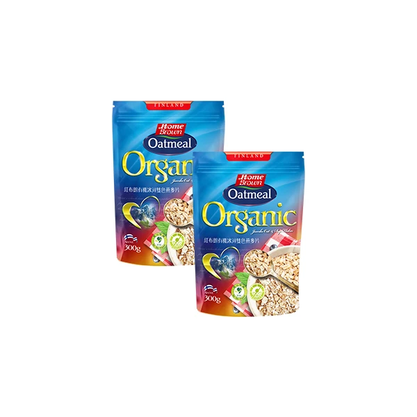 【紅布朗】有機冰河雙色燕麥片(300g*2入)