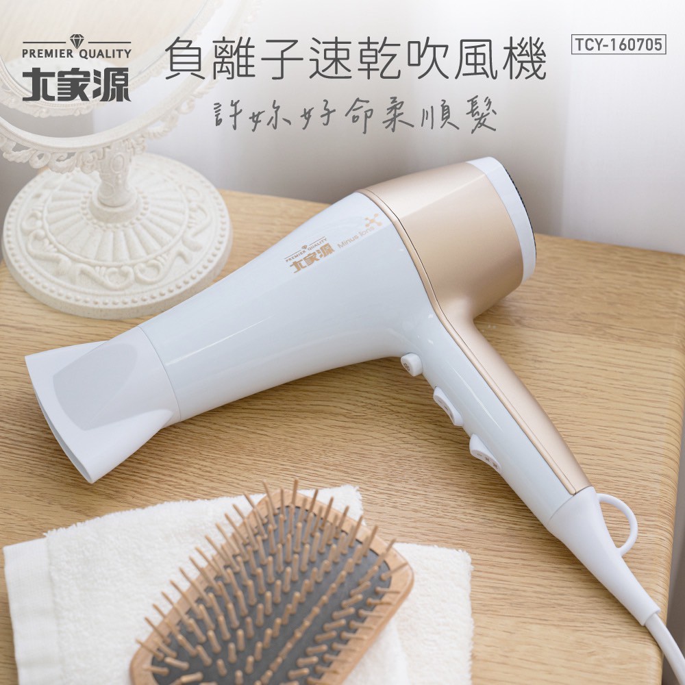 【大家源】負離子速乾吹風機 (TCY-160705)