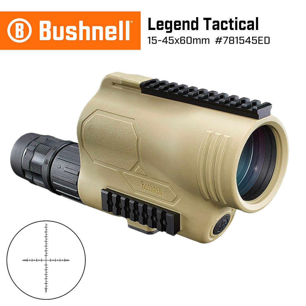【Bushnell】Legend Tactical 15-45x60mm ED螢石FLP戰術觀靶型單筒望遠鏡(781545ED)