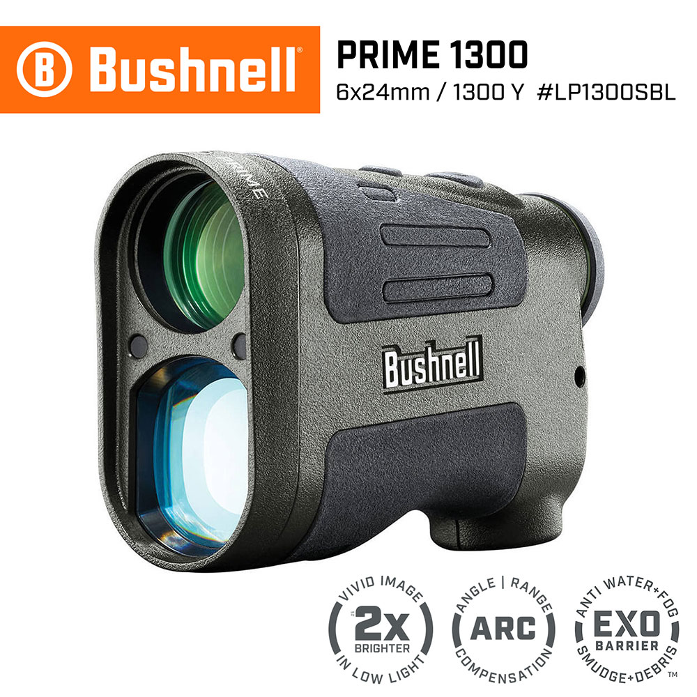 【Bushnell】Prime 1300 先鋒系列 7-1300碼 6x24mm 雷射測距望遠鏡(LP1300SBL)