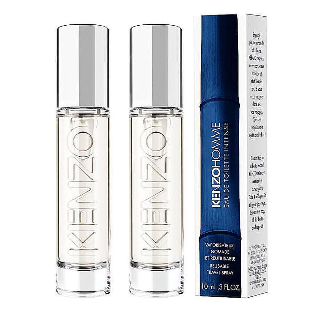 KENZO】HOMME INTENSE 藍色海洋男性淡香水小香(10mlX2入組【專櫃公司貨