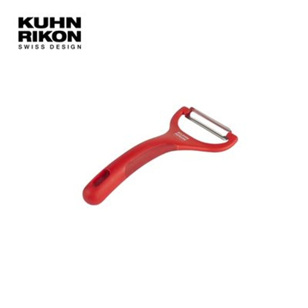 【KUHN RIKON 瑞康屋】瑞士Y型蕃茄削皮刀紅(1入)
