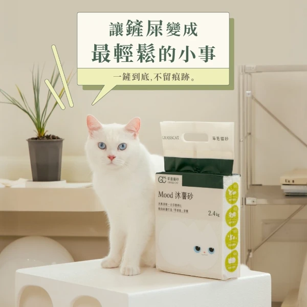 【GRASS CAT 草恩】Mood 沐薯砂-6入組(2.4kgx6)
