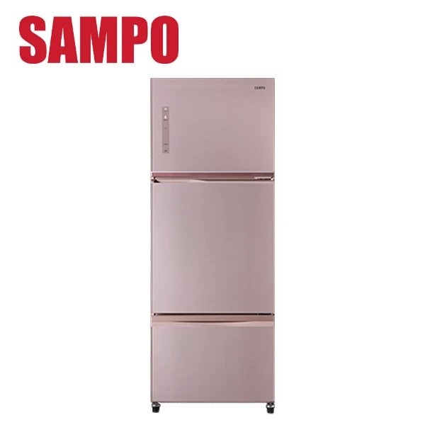 【SAMPO 聲寶】475L《變頻-三門》玻璃電冰箱SR-C48GDV (P2 琉璃粉)(★含基本運送(偏遠另計)+拆箱定位+回收舊機)
