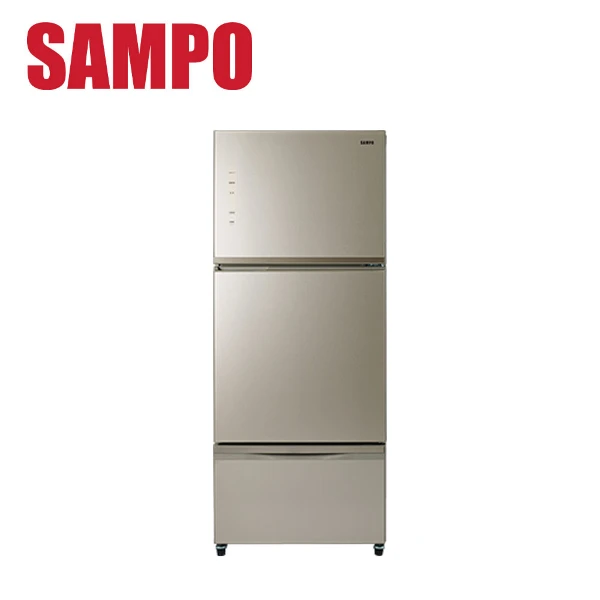 【SAMPO 聲寶】530L《變頻-三門》玻璃電冰箱SR-C53GDV (Y3 琉璃金)(★含基本運送(偏遠另計)+拆箱定位+回收舊機)