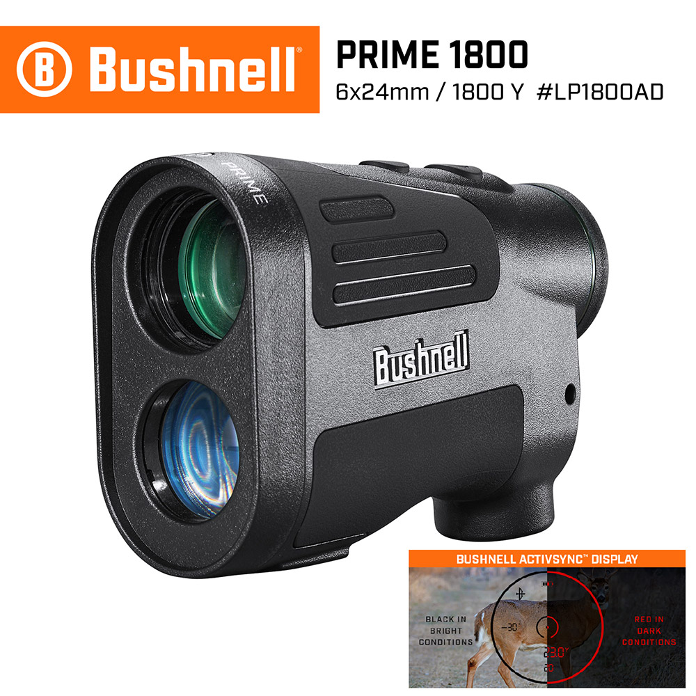 【Bushnell】Prime 1800 先鋒系列 5-1800碼 6x24mm 智慧顯色雷射測距望遠鏡(LP1800AD)