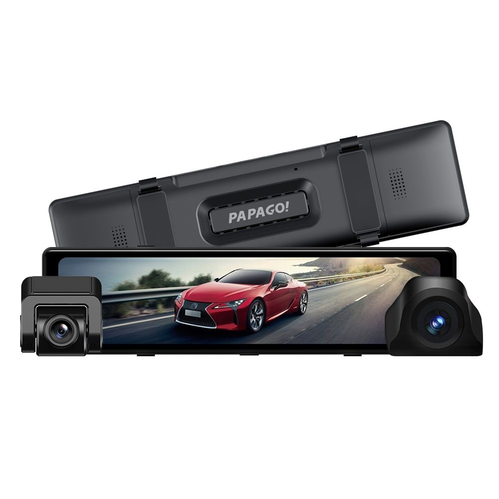 【PAPAGO】Ray DW2 2k+2k WIFI 雙分離式鏡頭 SONY星光夜視 電子後視鏡(限量贈32G卡 )