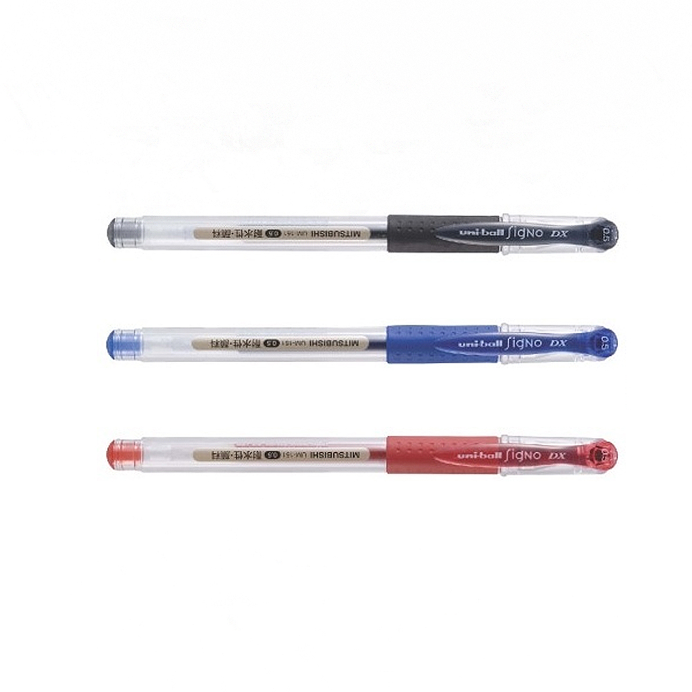 【uni 三菱】超細中性筆 0.5mm 黑/紅/藍(2支入/組 UM-151)