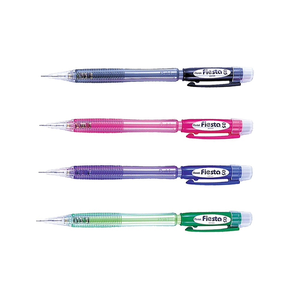 【Pentel 飛龍】Fiesta 自動鉛筆 0.5mm 筆桿顏色隨機出貨(/支 AX105) - 全聯全電商
