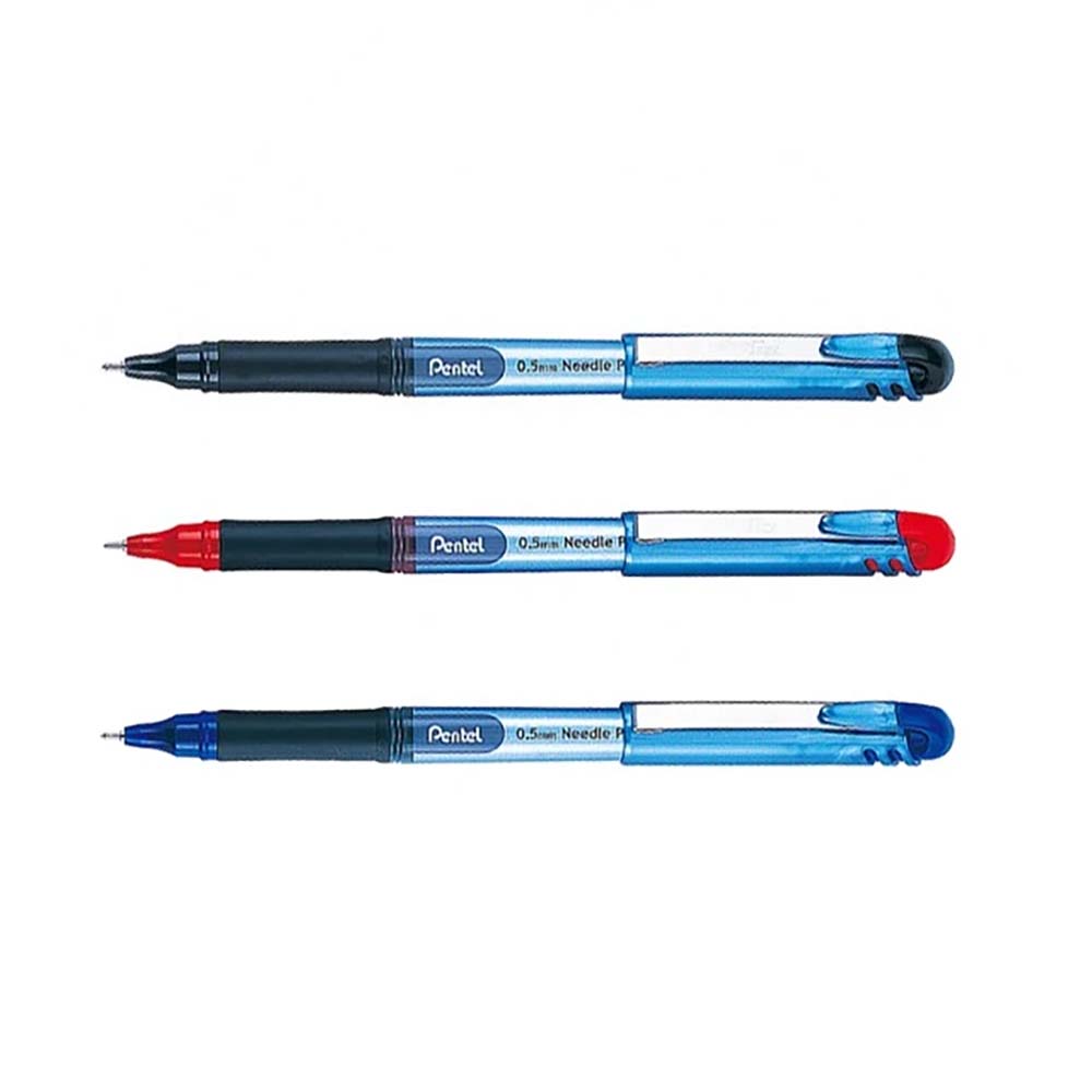 【Pentel 飛龍】ENERGEL EG Ball 極速鋼珠筆 0.5mm 黑/紅/藍(12支/盒 BLN15)