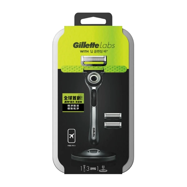 【Gillette 吉列】Labs極光系列刮鬍刀(1盒)