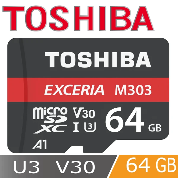 【TOSHIBA 東芝】M303 Micro SDXC 64GB(平行輸入)