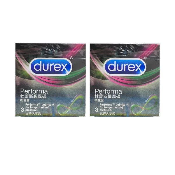 【杜蕾斯】durex 飆風碼  保險套(3入/盒*2)