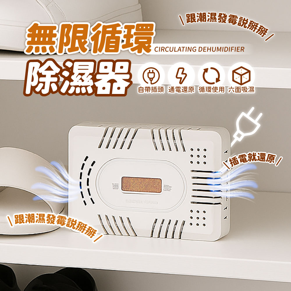 【AMPM】無線循環除濕器 ED01 除濕盒/綠能/可循環(1入) - 全聯全電商
