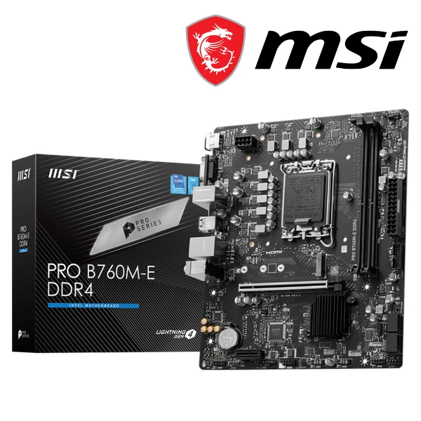 【MSI 微星】PRO B760M-E D4 主機板(多介面支援 高效穩定首選)