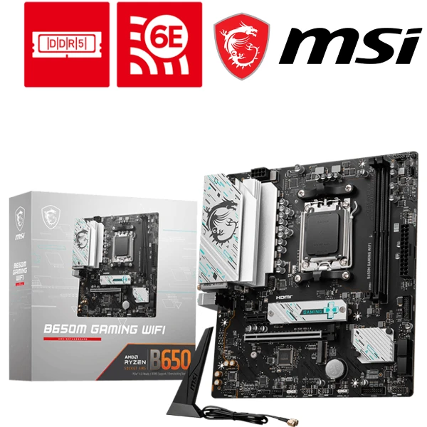 【MSI 微星】B650M GAMING WIFI 主機板(支援DDR5 電競主機首選)