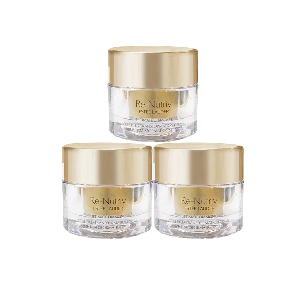【ESTEE LAUDER 雅詩蘭黛】白金級黑鑽松露塑顏奇蹟霜(15ml 3入組（公司貨）)