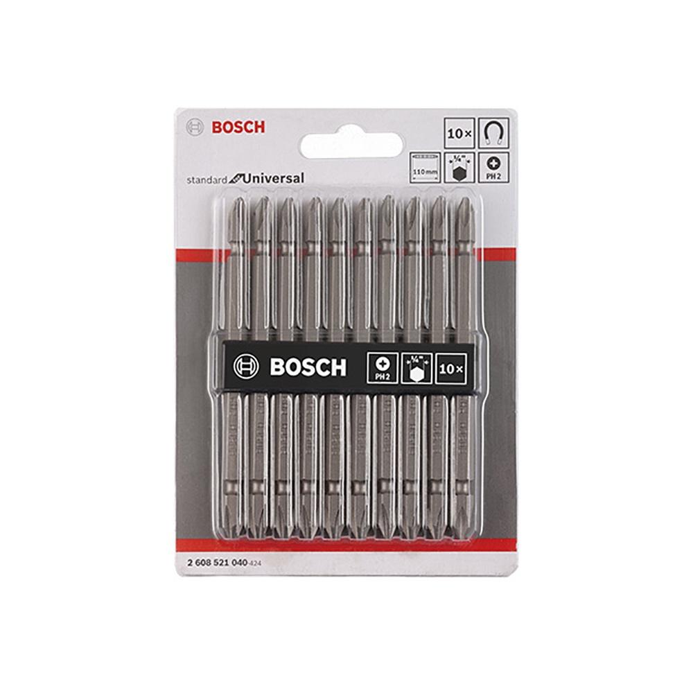 【BOSCH 博世】螺絲起子頭組 110mm 10支卡(無)