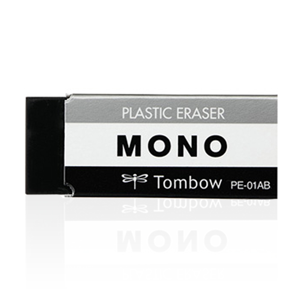 【TOMBOW】MONO 極黑橡皮擦 小 17x11x43mm (/個 PE-01AB)