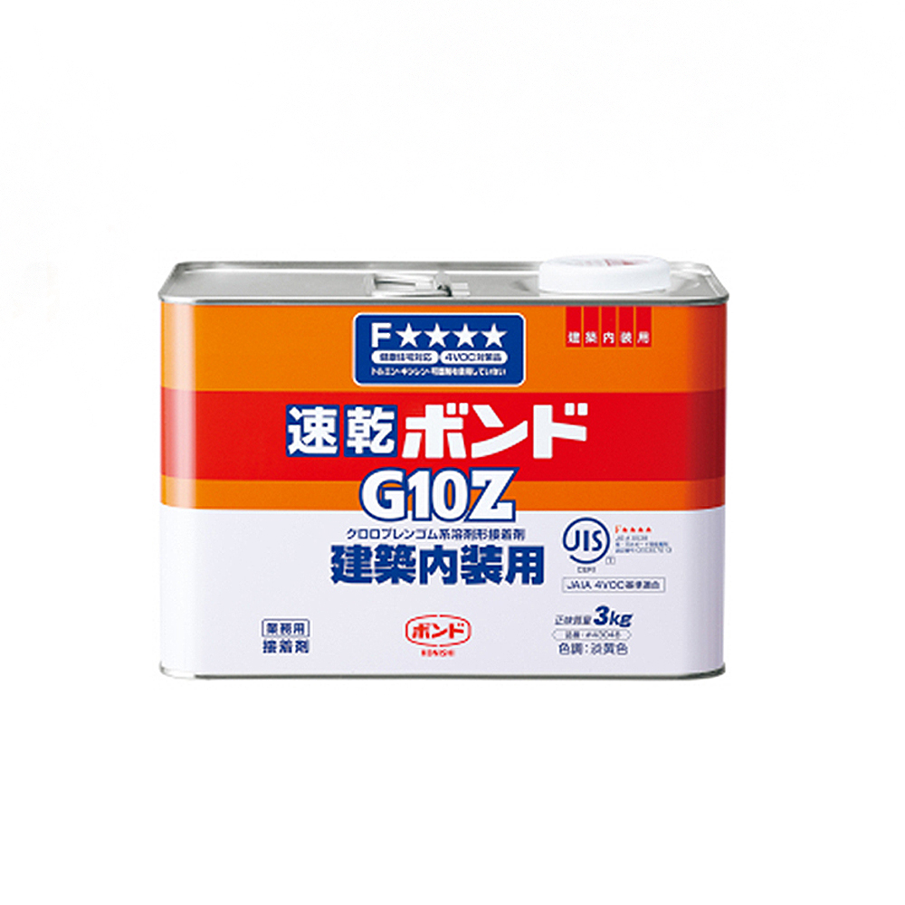 【KONISHI】日本 小西 G10Z 43048 室內裝修用環保強力膠 不含甲醛甲苯 3kg( /罐)