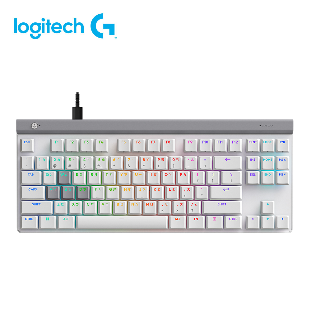 Logitech G】G515 RAPID TKL 類比磁軸電競鍵盤｜白色(專為頂尖遊戲效能打造) - 全聯全電商