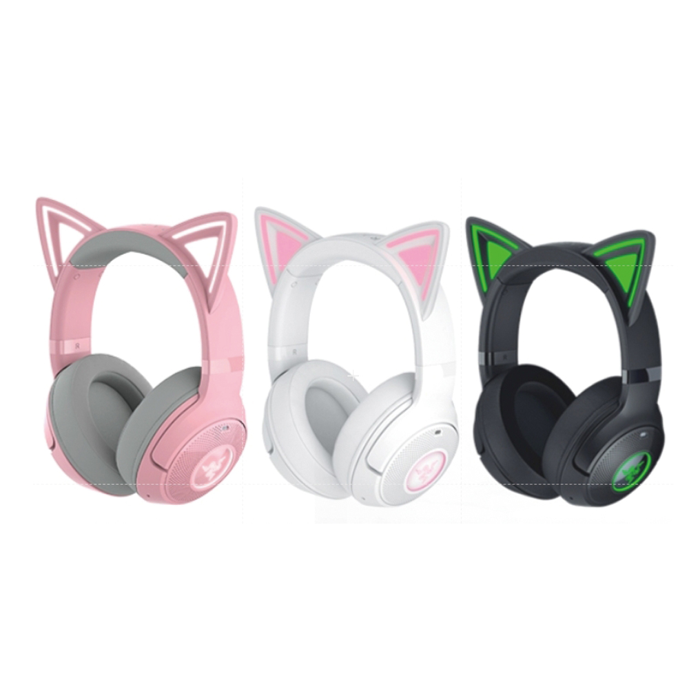 Razer 雷蛇】RAZER 雷蛇KRAKEN KITTY V2 BT 北海巨妖貓耳造型藍牙幻彩