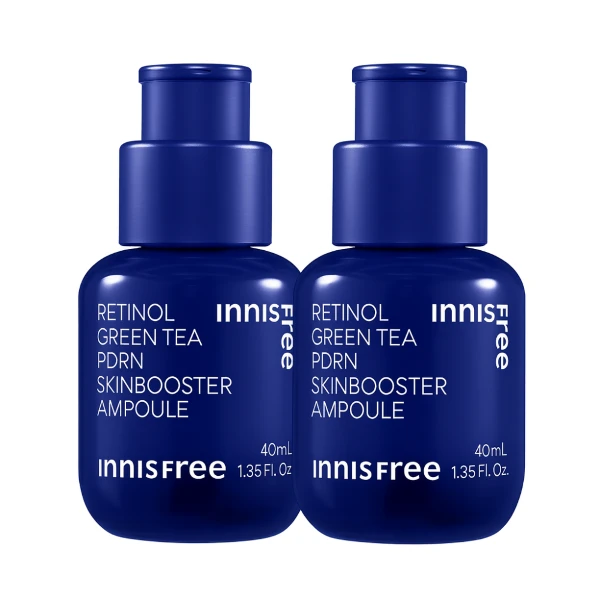 【innisfree】視黃醇綠茶PDRN修護安瓶  1%A醇×二入組(40ml)