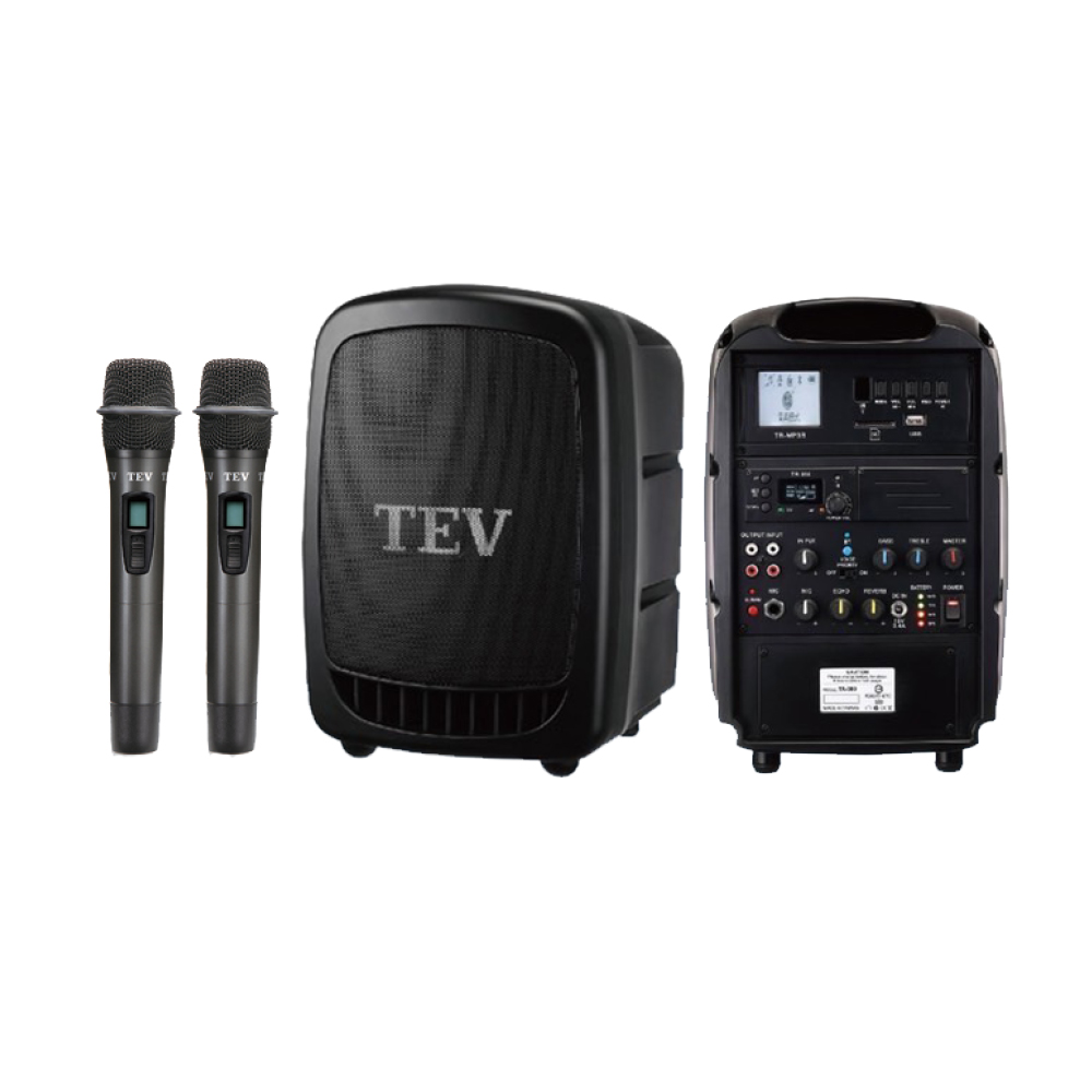 【TEV】移動式擴音機TA-380 雙頻道/藍芽/USB/SD播放(80W)