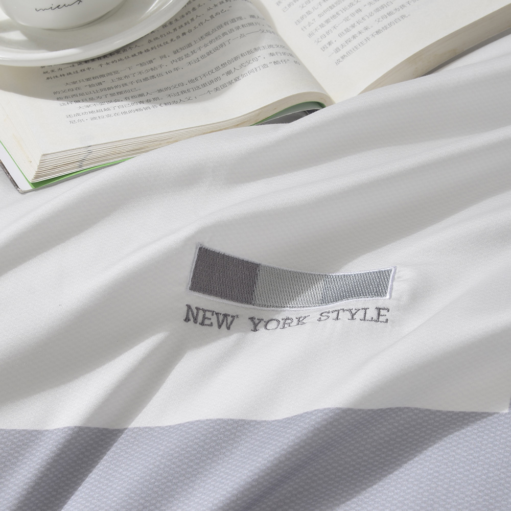 織眠家族】 60支萊賽爾-四件式兩用被床包組-簡約生活(特大) - 全聯全電商