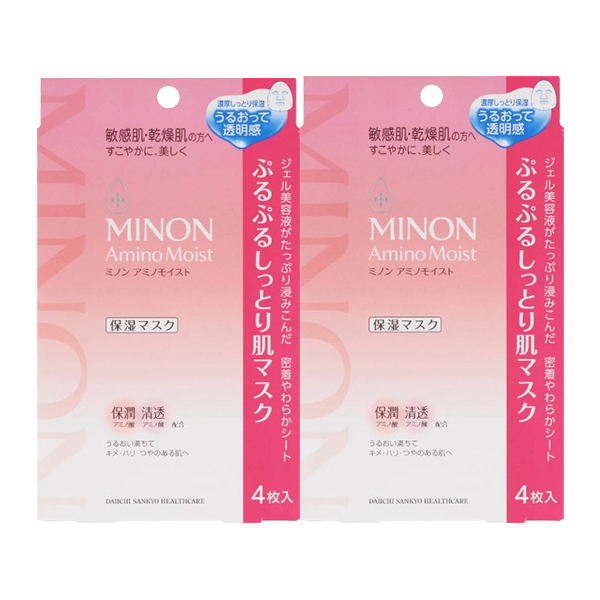 【MINON 蜜濃】水潤保濕修護面膜4枚/盒*2入組(航空版)
