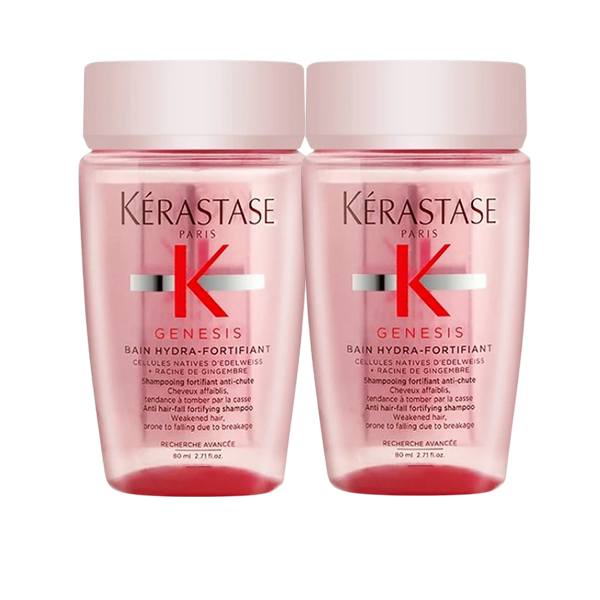 【KERASTASE 巴黎卡詩】粉漾芯生髮浴-清爽型80ml*2入組(航空版)