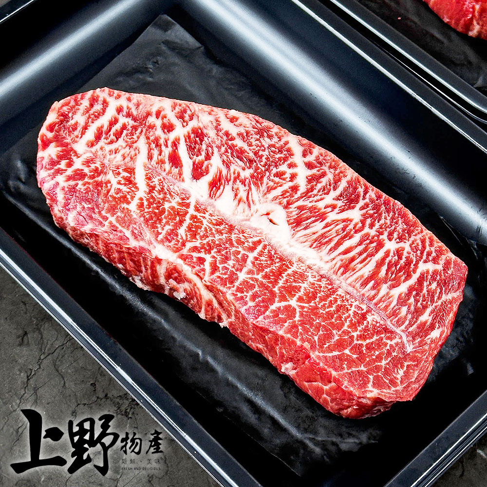 【上野物產】澳洲進口 雪紋牛排(100g±10%/片 牛肉/牛排/牛肉片/和牛/A5和牛)