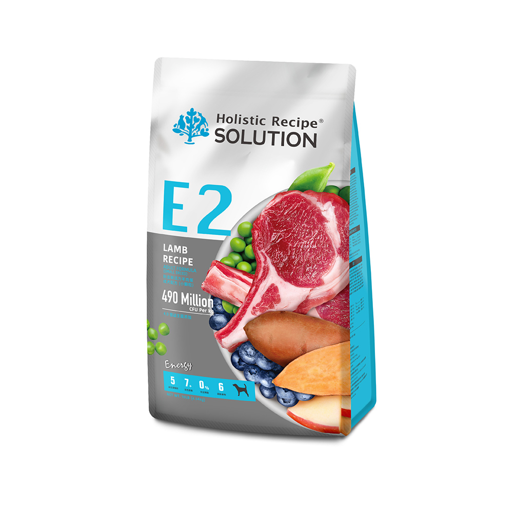 SOLUTION 耐吉斯】無穀狗飼料(E2活力羊肉餐、成犬配方、小顆粒、4.54kg) - 全聯全電商