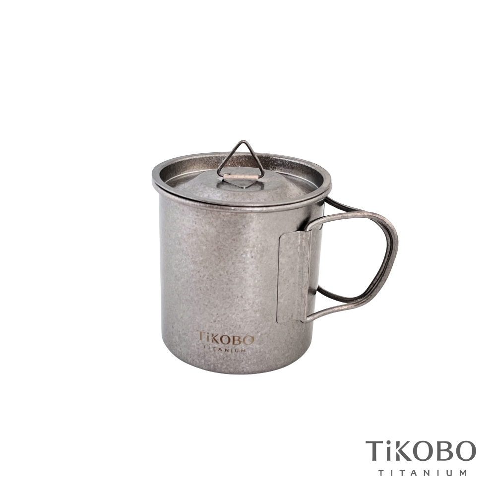 【TiKOBO 鈦工坊】純鈦露營杯-附杯蓋( 330ml/58g )