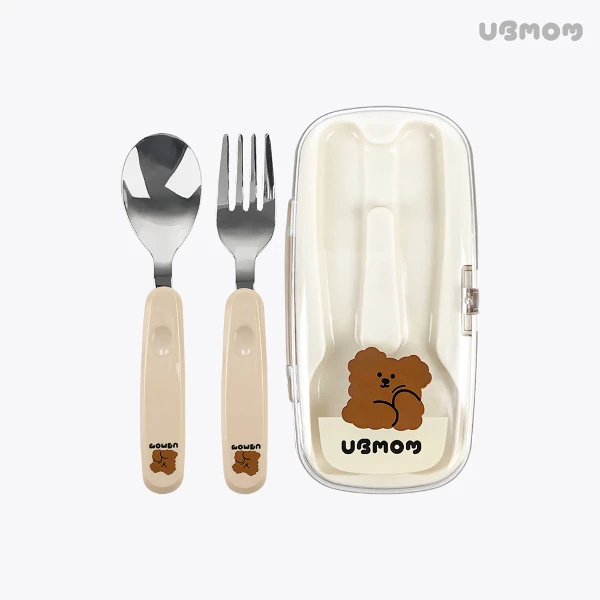 【UBMOM】可可狗不銹鋼餐具組(湯叉一組)