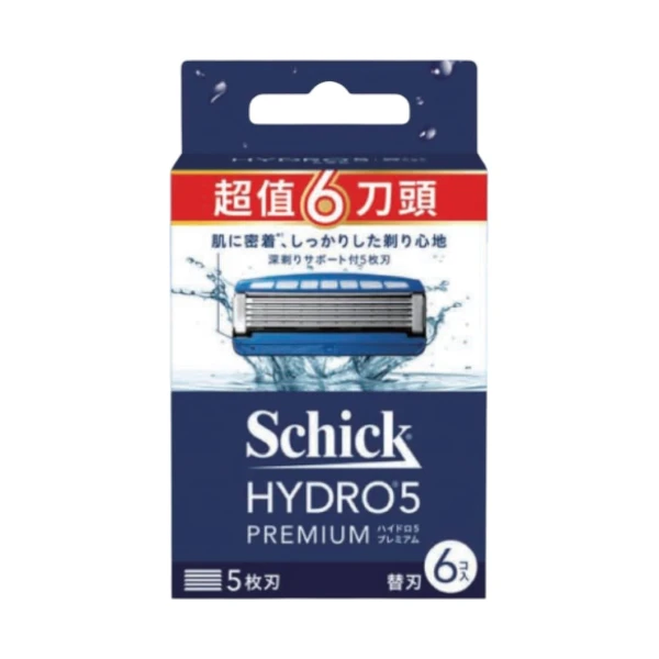 【Schick 舒適牌】PREMIUM水次元5刮鬍刀(1組)
