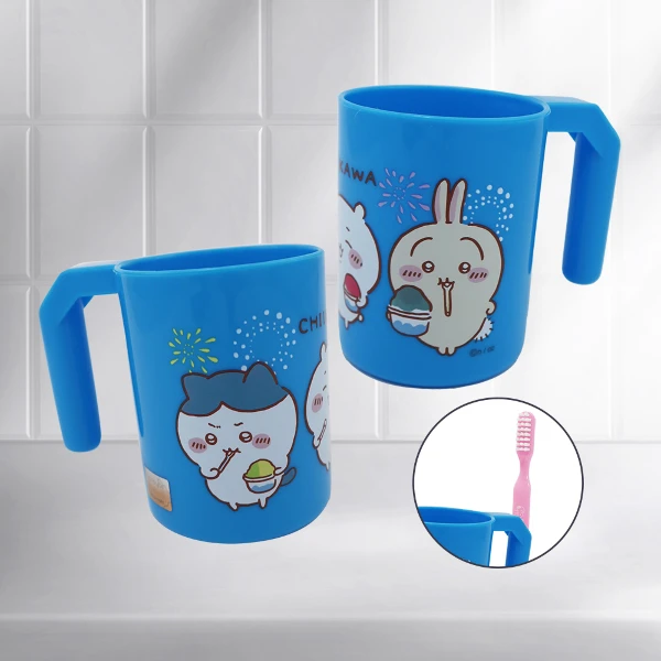 【一品川流】吉伊卡哇-PP牙刷杯-藍-280ml(4入)
