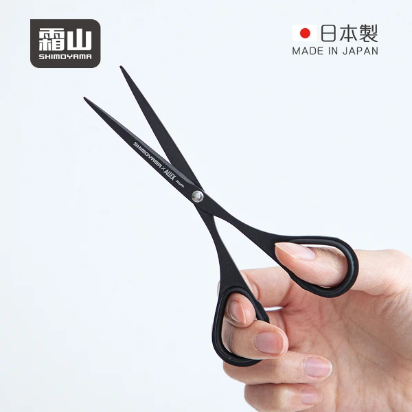 【日本霜山】ALLEX聯名日本製極細長刃不沾膠剪刀-140mm(防黏剪刀/林刃物聯名/氟塗層剪刀)