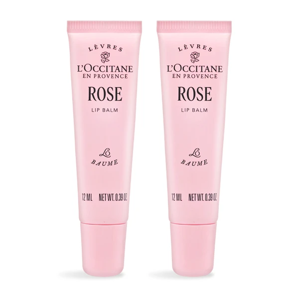 【L'Occitane 歐舒丹】玫瑰護唇膏 12ml*2(公司貨)