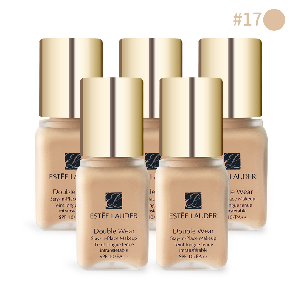 【ESTEE LAUDER 雅詩蘭黛】粉持久完美持妝粉底#17 7ml*5(公司貨)