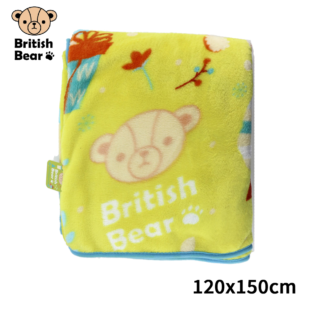 【英國熊】法蘭絨毯120*150cm-歡樂 TA-F292B(OPP袋)